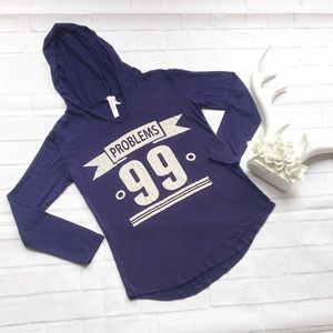 Girls Size Long Sleeved Teeshirt Hoodie.
